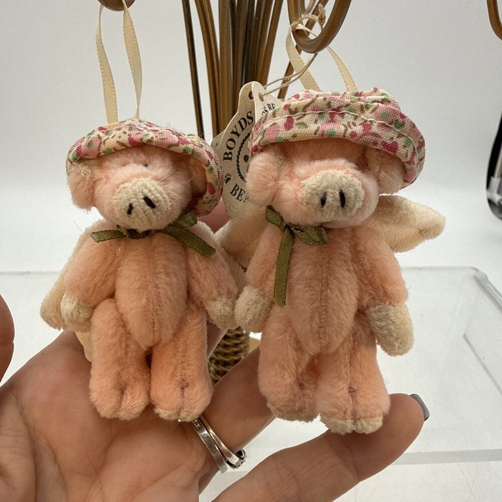 2 Vintage Boyds Bears T.F. Wuzzies Twickenham #595183 3" Bear NWT